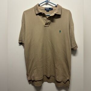 Ralph Lauren Men's Polo Shirt in Tan